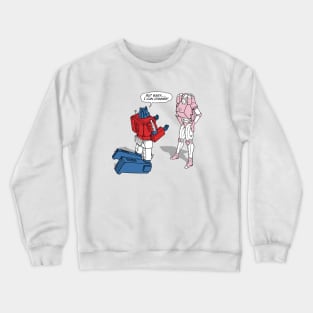 Optimus Prime Transformers Funny Parody Crewneck Sweatshirt